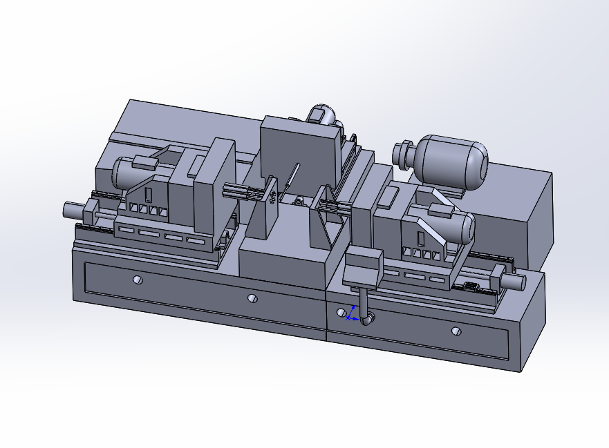 齿轮箱盖组合机床滑台、立柱和总体结构设计（含三维SW模型+CAD图纸+说明书）